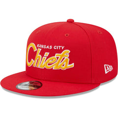 Kansas City Chiefs New Era Main Script 9FIFTY Snapback Hat - Red - NFL