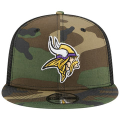 Minnesota Vikings New Era Main Trucker 9FIFTY Snapback Hat - Camo - NFL