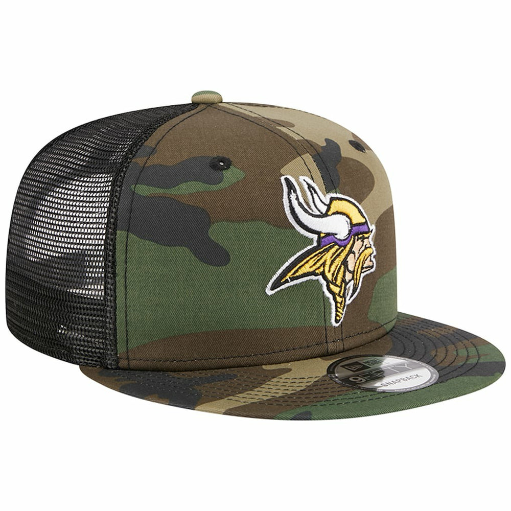 Minnesota Vikings New Era Main Trucker 9FIFTY Snapback Hat - Camo - NFL