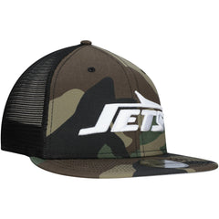 New York Jets New Era Main Trucker 9FIFTY Snapback Hat - Camo - NFL