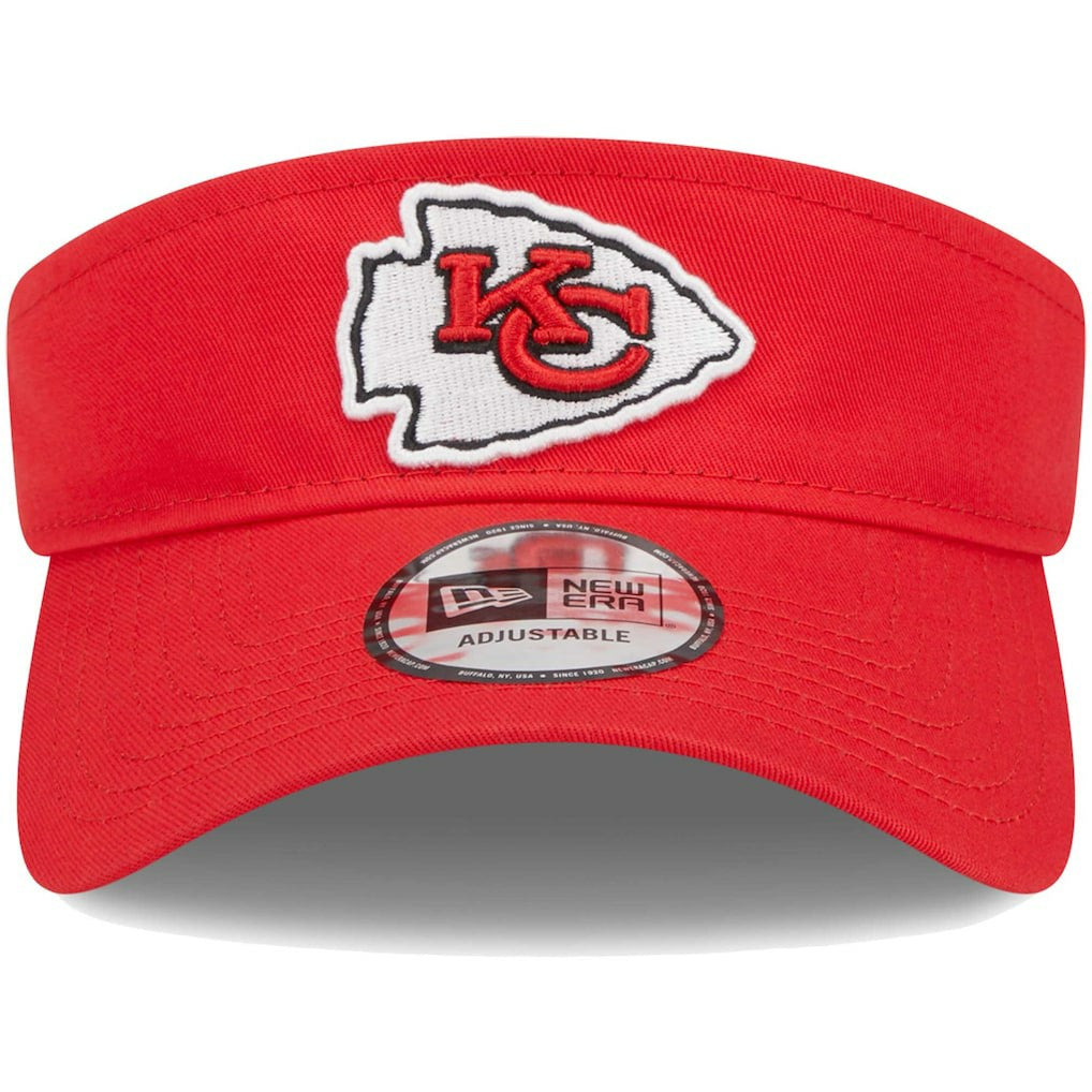 Kansas City Chiefs New Era Main Adjustable Visor - Red - NFL