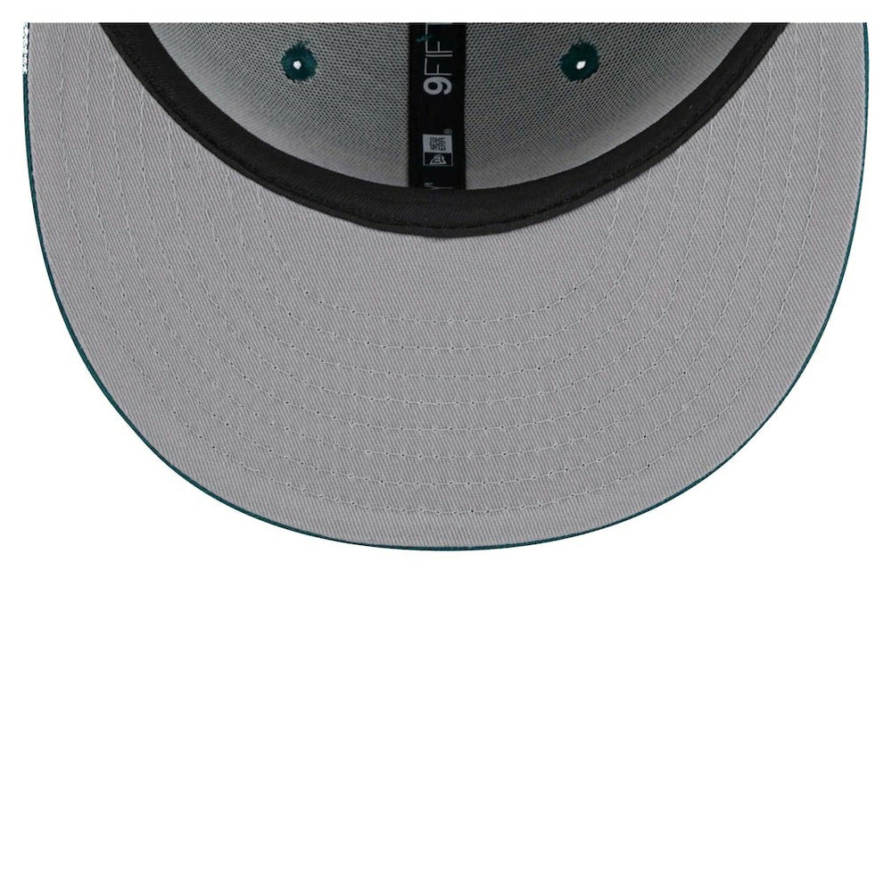 Philadelphia Eagles New Era Main Script 9FIFTY Snapback Hat - Midnight Green - NFL