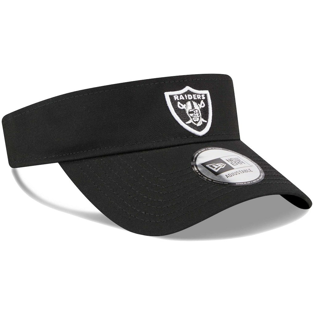 Las Vegas Raiders New Era Main Adjustable Visor - Black - NFL