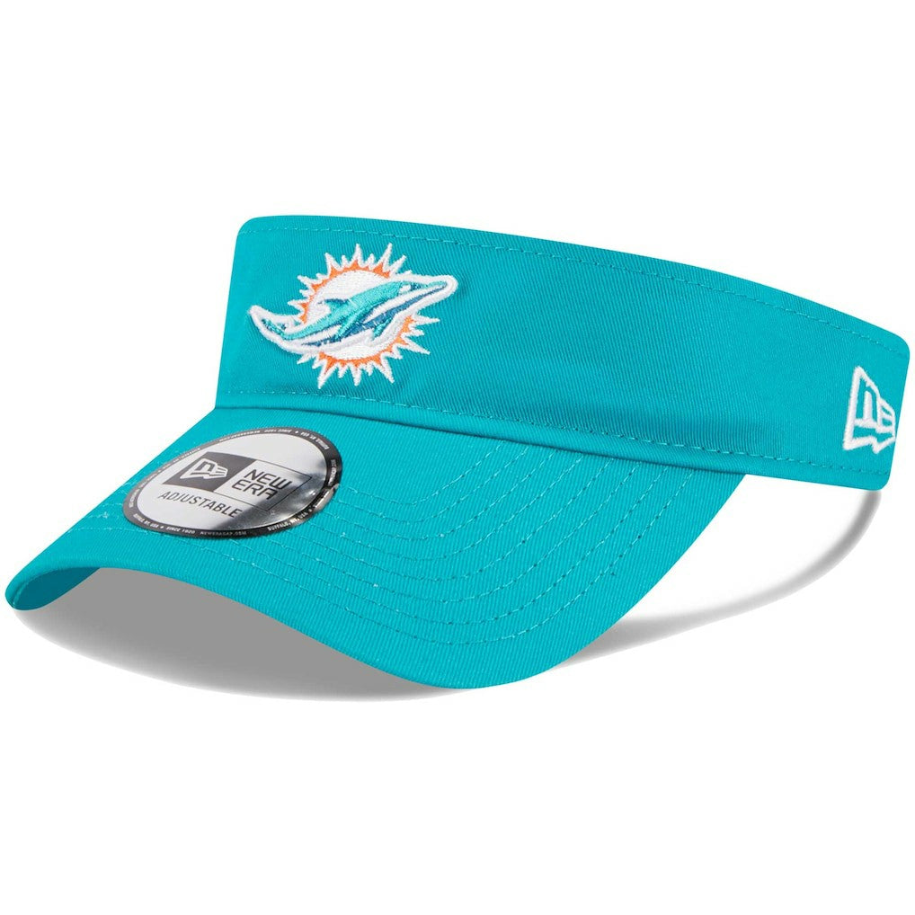 Miami Dolphins New Era Main Adjustable Visor - Aqua - NFL