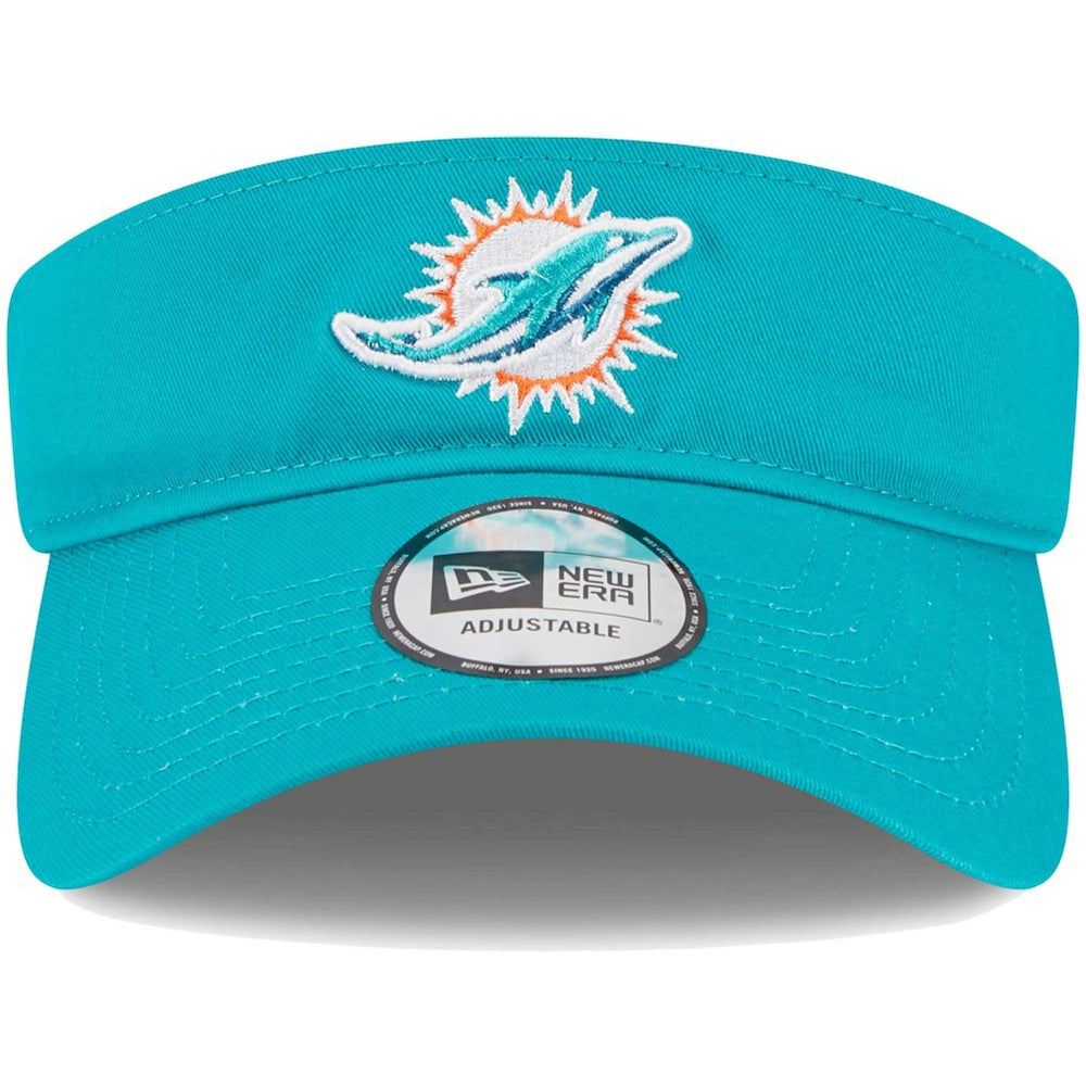 Miami Dolphins New Era Main Adjustable Visor - Aqua - NFL