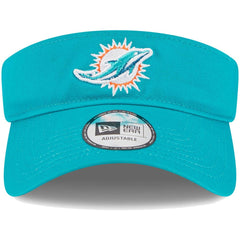Miami Dolphins New Era Main Adjustable Visor - Aqua - NFL