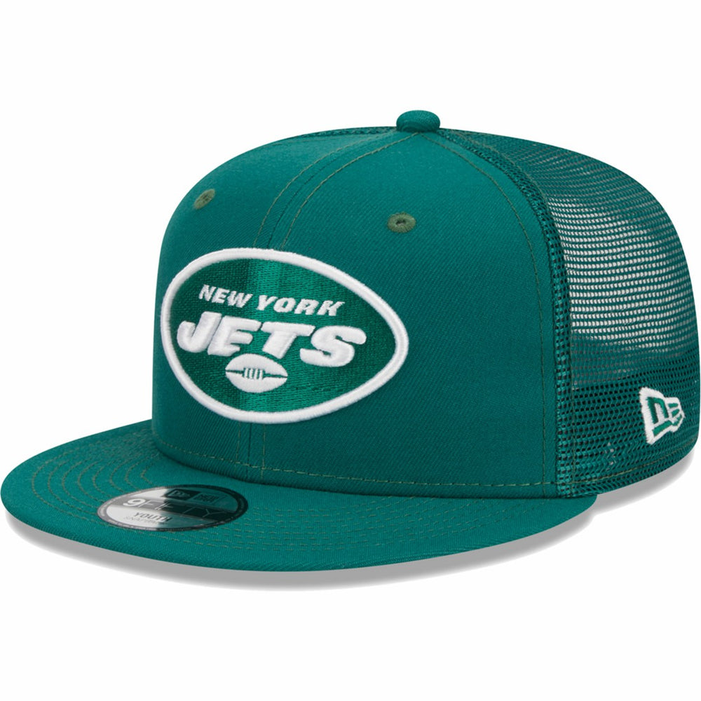 New York Jets New Era Youth Main Trucker 9FIFTY Snapback Hat - Green - NFL