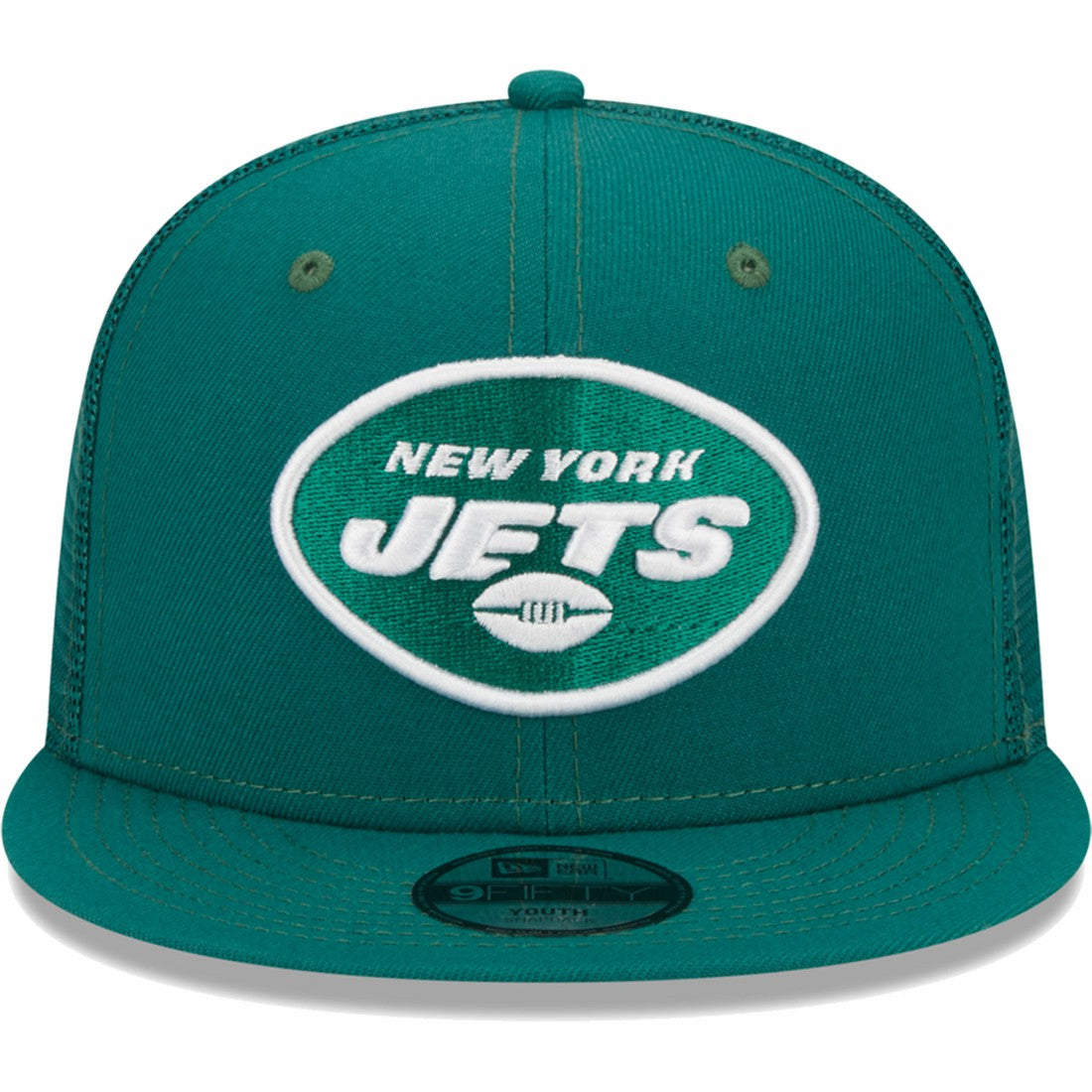 New York Jets New Era Youth Main Trucker 9FIFTY Snapback Hat - Green - NFL
