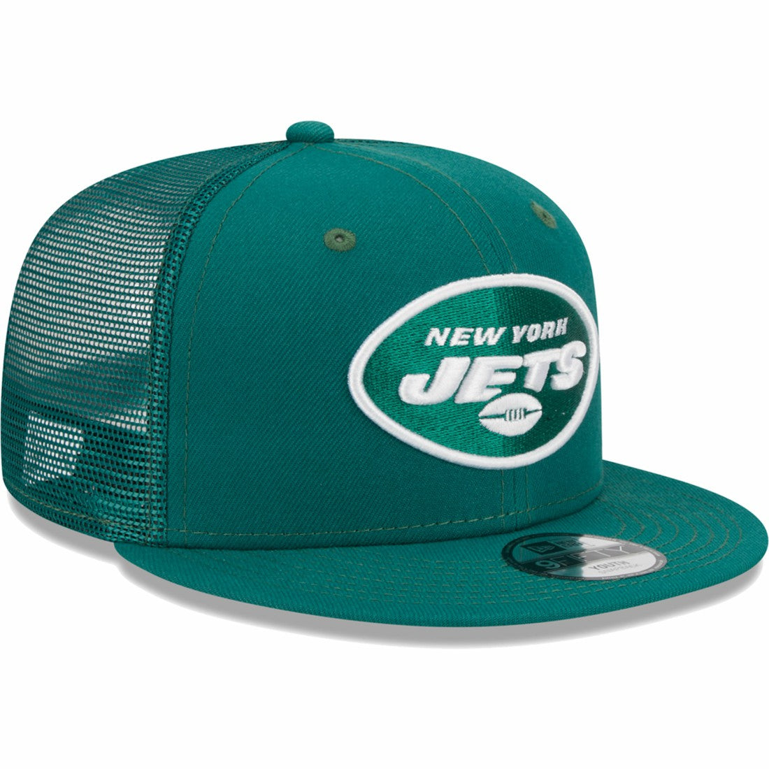 New York Jets New Era Youth Main Trucker 9FIFTY Snapback Hat - Green - NFL