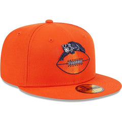 Chicago Bears New Era Throwback Main 59FIFTY Fitted Hat - Orange - NFL