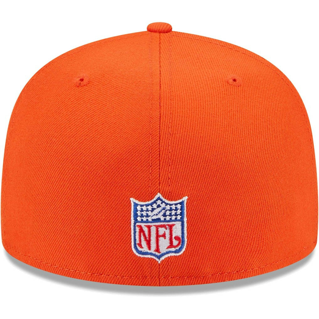 Chicago Bears New Era Throwback Main 59FIFTY Fitted Hat - Orange - NFL
