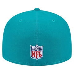 Miami Dolphins New Era Throwback Main 59FIFTY Fitted Hat - Aqua - NFL