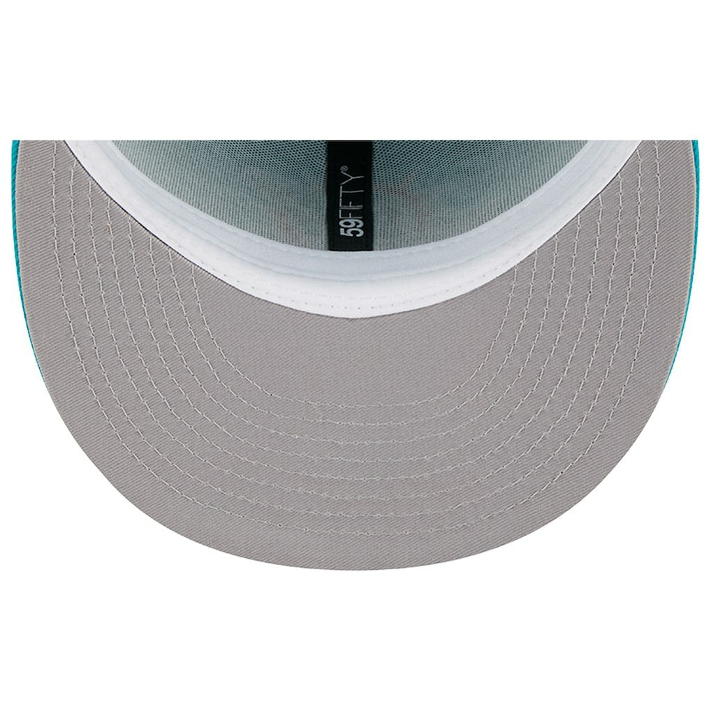 Miami Dolphins New Era Main 59FIFTY Fitted Hat - Aqua - NFL