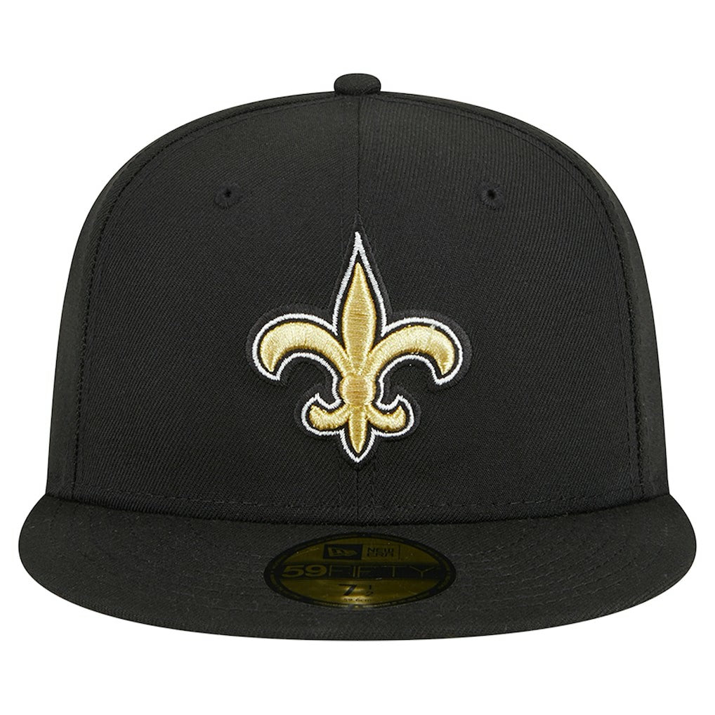 New Orleans Saints New Era Main 59FIFTY Fitted Hat - Black - NFL