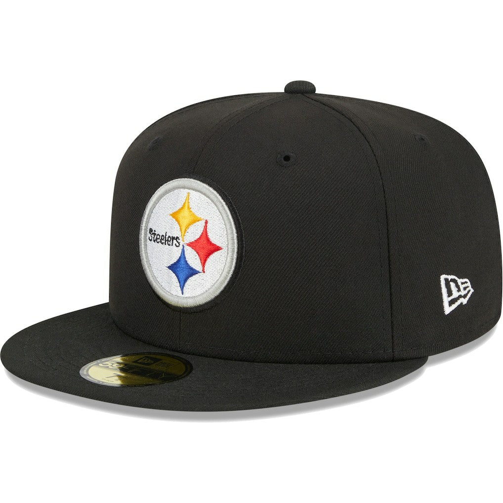 Pittsburgh Steelers New Era Main 59FIFTY Fitted Hat - Black - NFL