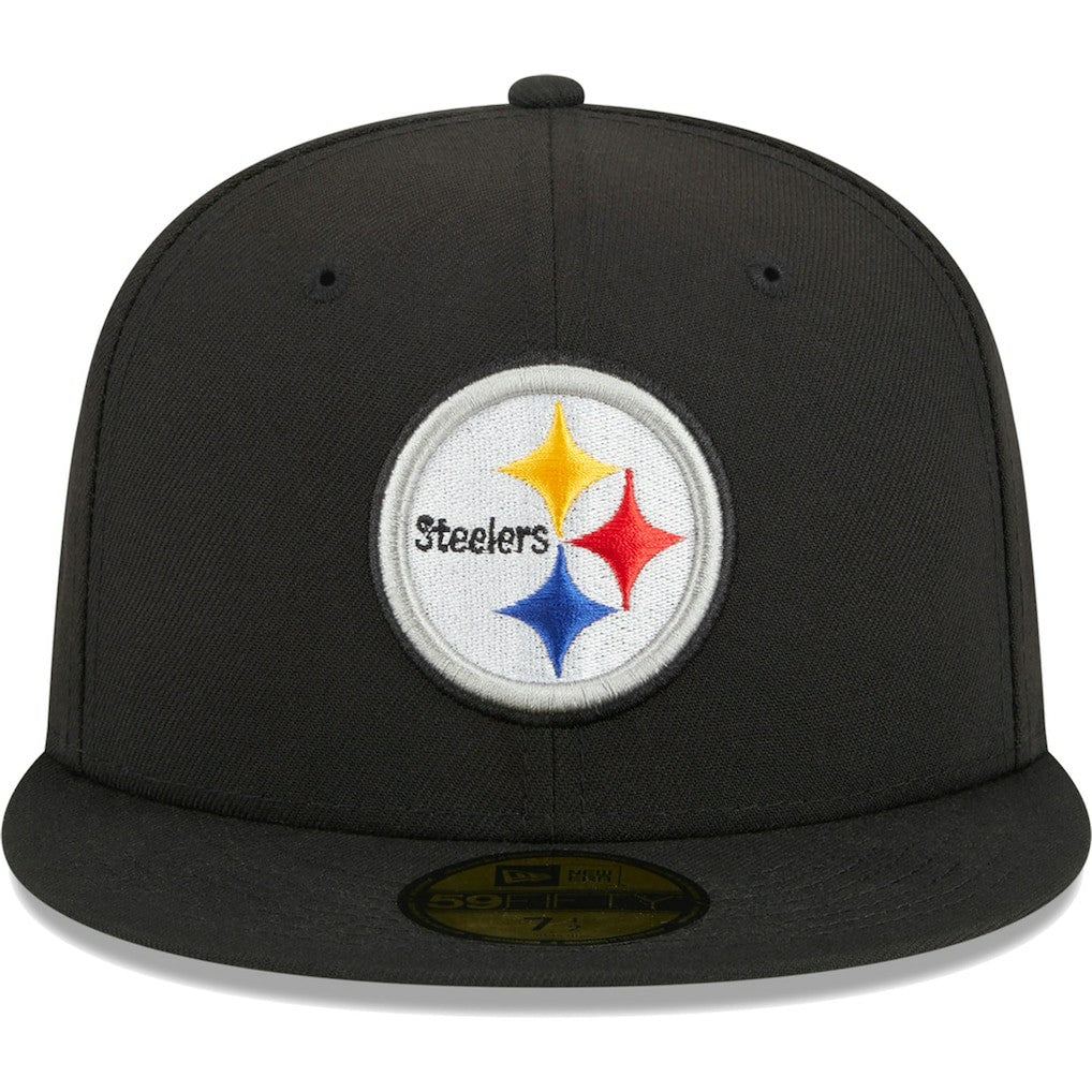 Pittsburgh Steelers New Era Main 59FIFTY Fitted Hat - Black - NFL