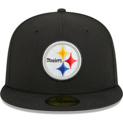 Pittsburgh Steelers New Era Main 59FIFTY Fitted Hat - Black - NFL
