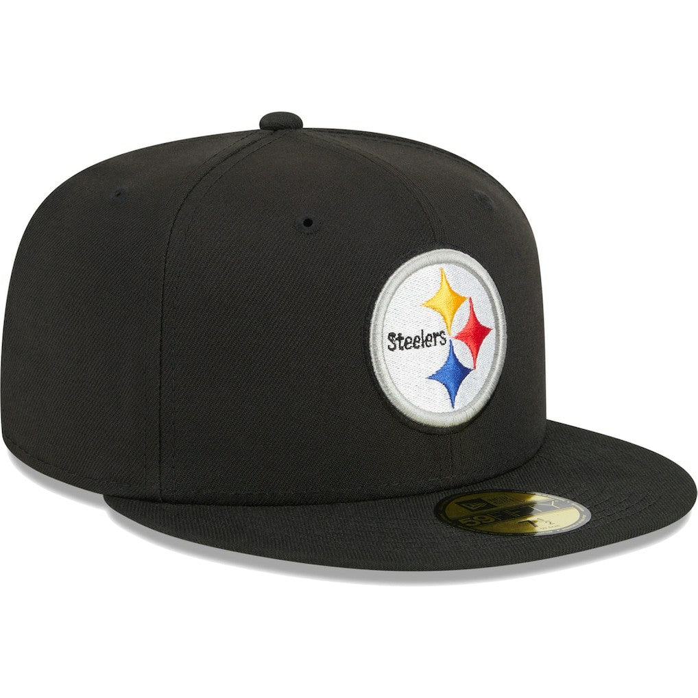 Pittsburgh Steelers New Era Main 59FIFTY Fitted Hat - Black - NFL