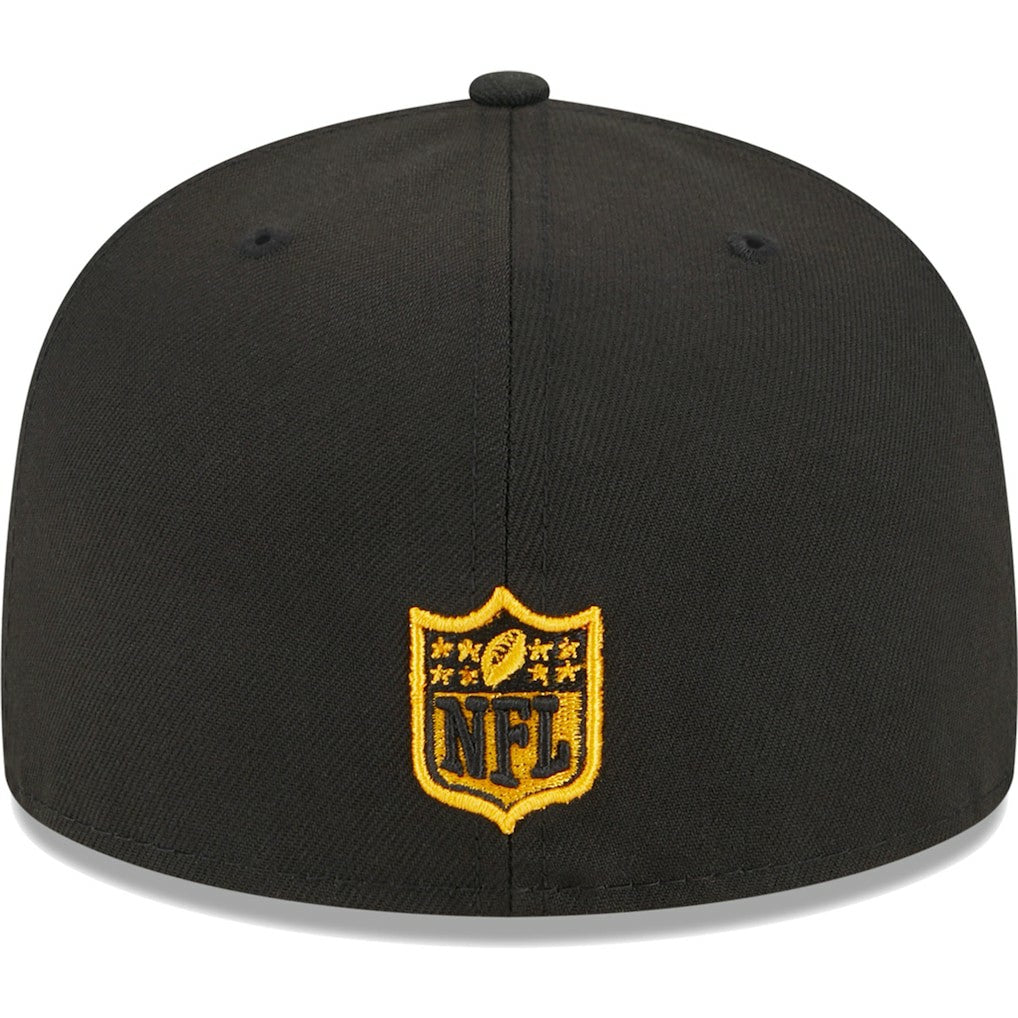 Pittsburgh Steelers New Era Main 59FIFTY Fitted Hat - Black - NFL