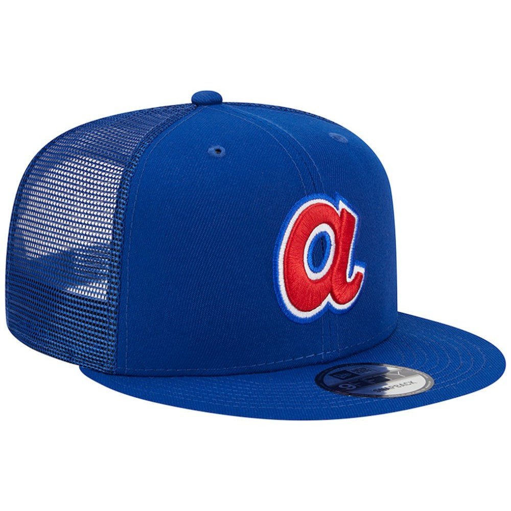 Atlanta Braves New Era Cooperstown Collection Team Color Trucker 9FIFTY Snapback Hat Online