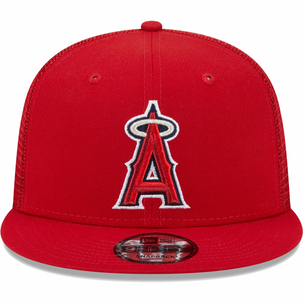 Los Angeles Angels New Era Team Color Trucker 9FIFTY Snapback Hat Sale