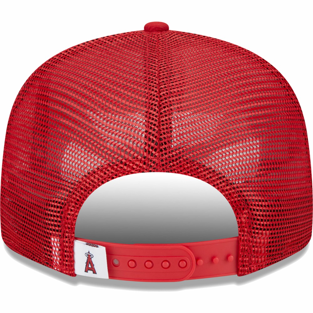 Los Angeles Angels New Era Team Color Trucker 9FIFTY Snapback Hat Sale