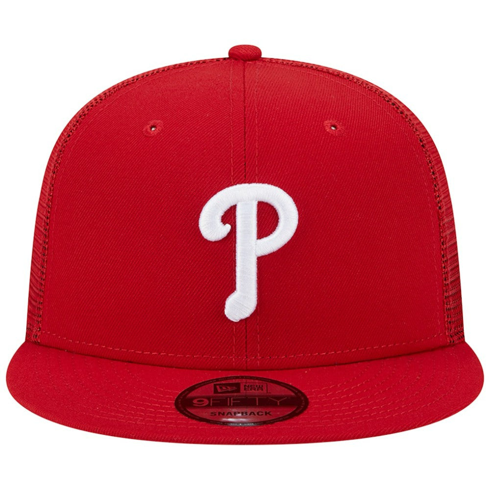 Philadelphia Phillies New Era Team Color Trucker 9FIFTY Snapback Hat for sale