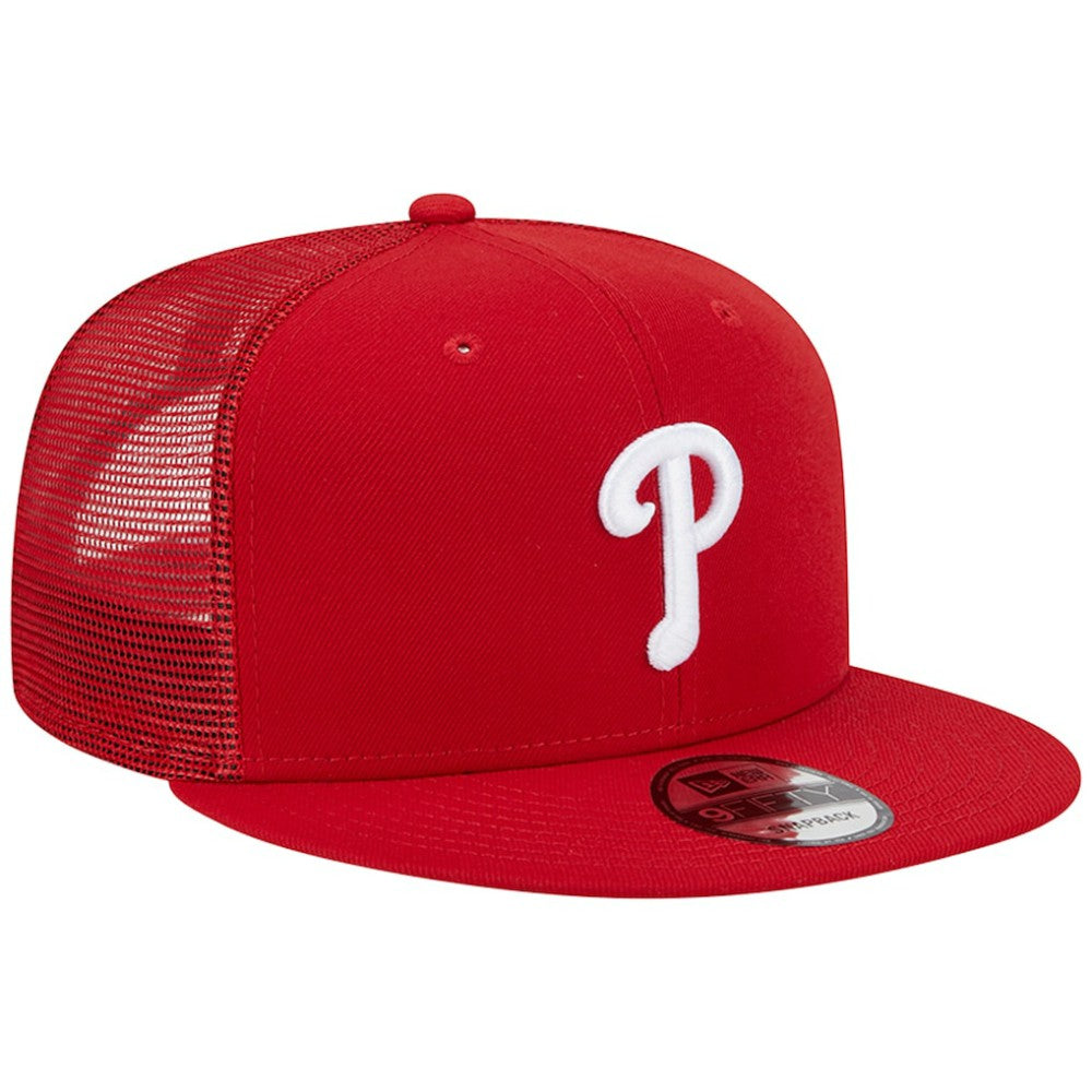 Philadelphia Phillies New Era Team Color Trucker 9FIFTY Snapback Hat for sale