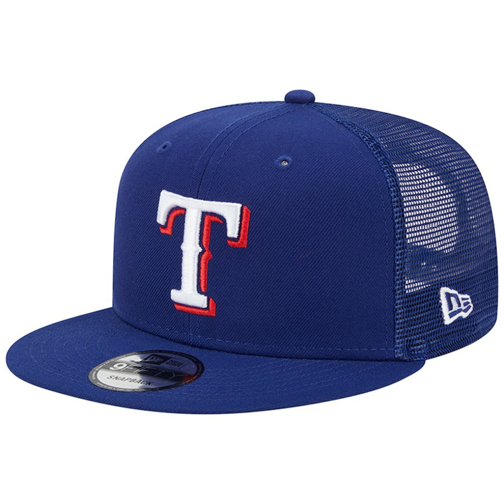 Texas Rangers New Era Team Color Trucker 9FIFTY Snapback Hat Outlet