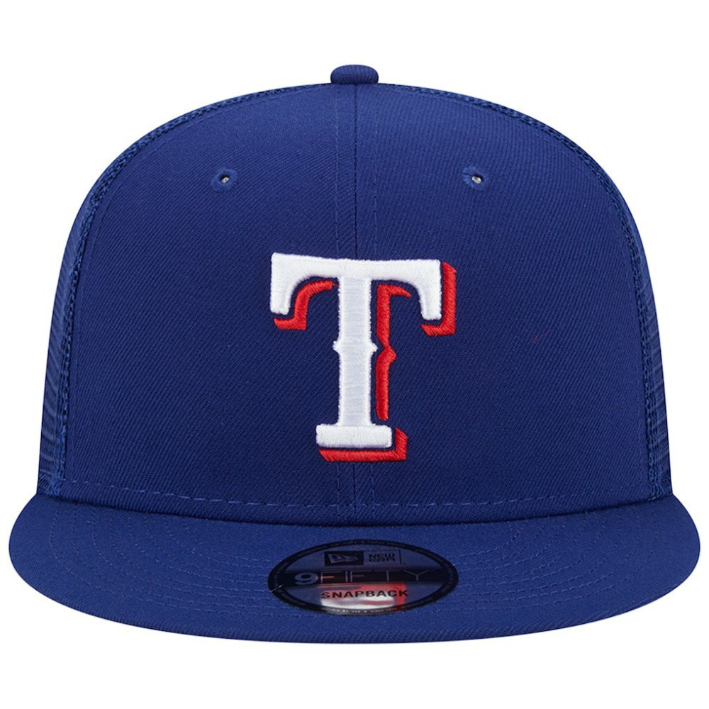 Texas Rangers New Era Team Color Trucker 9FIFTY Snapback Hat Outlet