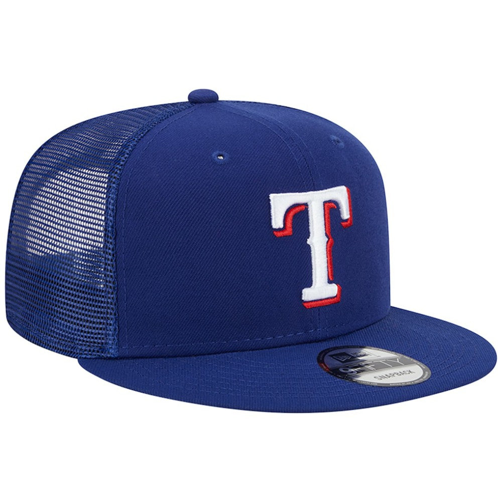 Texas Rangers New Era Team Color Trucker 9FIFTY Snapback Hat Outlet