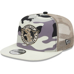 Chicago White Sox New Era Chrome Camo A-Frame 9FIFTY Trucker Snapback Hat for sale