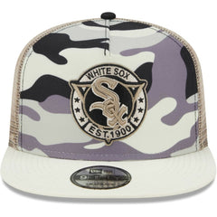 Chicago White Sox New Era Chrome Camo A-Frame 9FIFTY Trucker Snapback Hat for sale