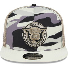 San Francisco Giants New Era Chrome Camo A-Frame 9FIFTY Trucker Snapback Hat Online