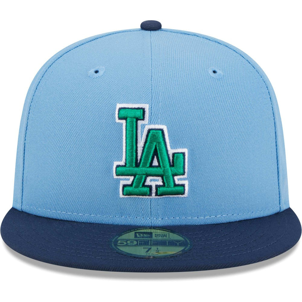 Los Angeles Dodgers New Era Green Undervisor 59FIFTY Fitted Hat for sale