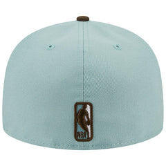 New Era Philadelphia 76ers Two-Tone 59FIFTY Fitted Hat Light Blue/Brown