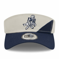 Dallas Cowboys New Era 2023 Sideline Historic Adjustable Visor - Cream/Navy - NFL