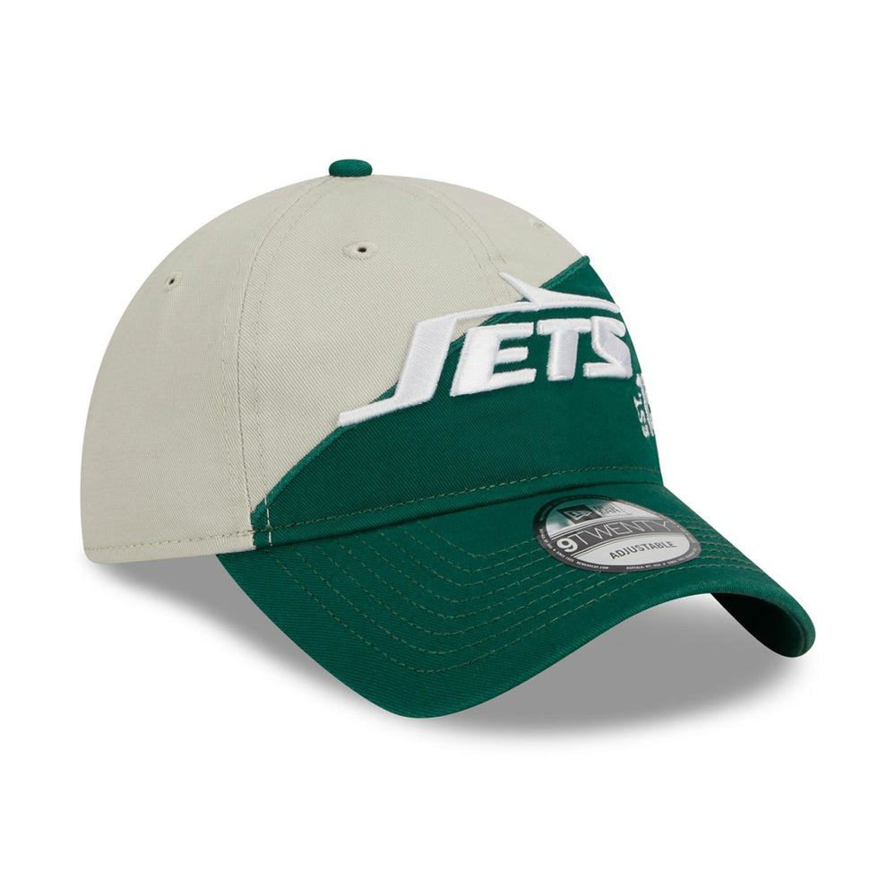 New York Jets New Era 2023 Sideline Historic 9TWENTY Adjustable Hat - Cream/Green - NFL