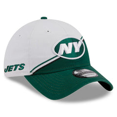 New York Jets New Era 2023 Sideline 9TWENTY Adjustable Hat - White/Green - NFL