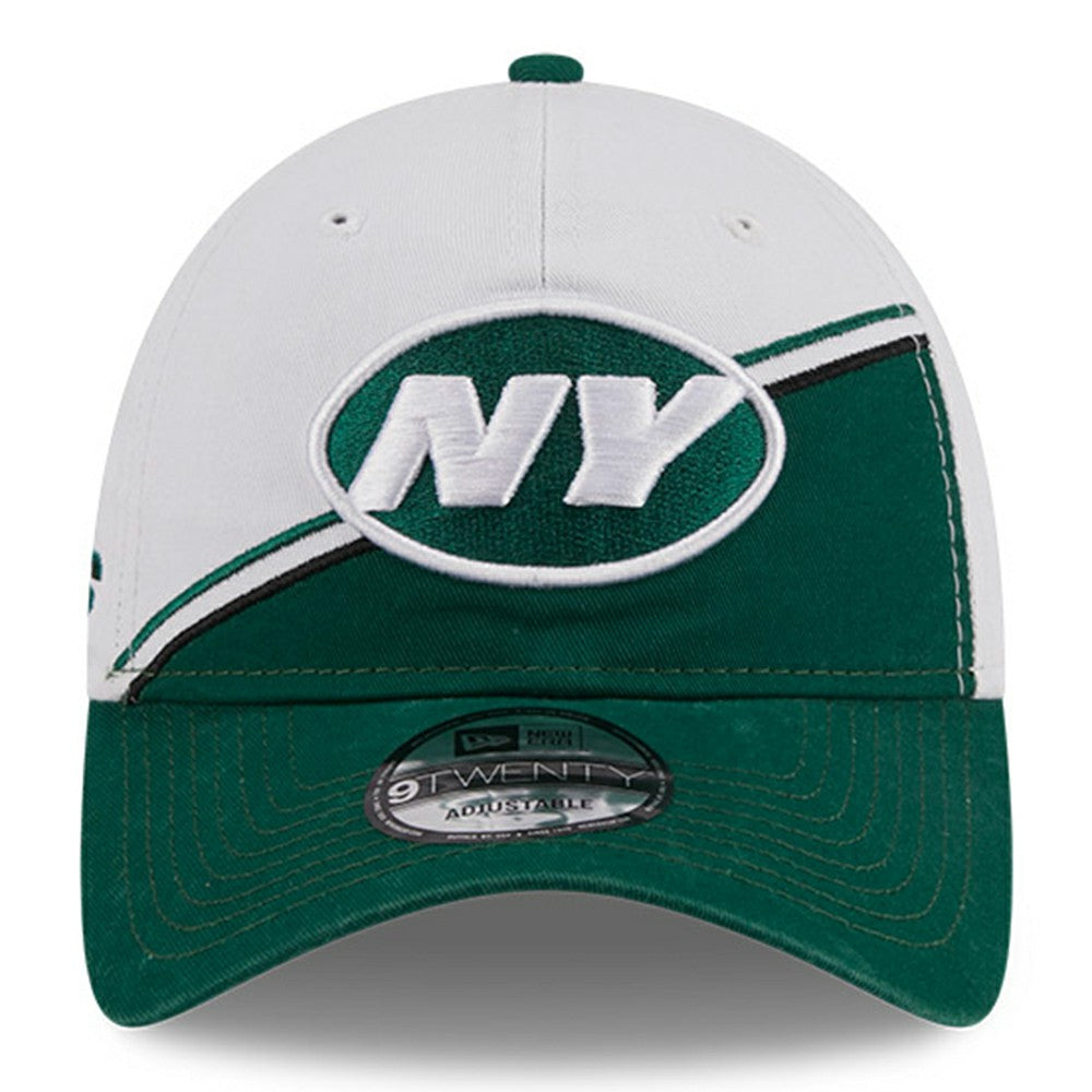 New York Jets New Era 2023 Sideline 9TWENTY Adjustable Hat - White/Green - NFL