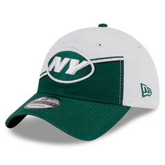 New York Jets New Era 2023 Sideline 9TWENTY Adjustable Hat - White/Green - NFL
