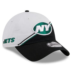 New York Jets New Era 2023 Sideline 9TWENTY Adjustable Hat - White/Black - NFL