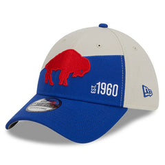 Buffalo Bills New Era 2023 Sideline Historic 39THIRTY Flex Hat - Cream/Royal - NFL