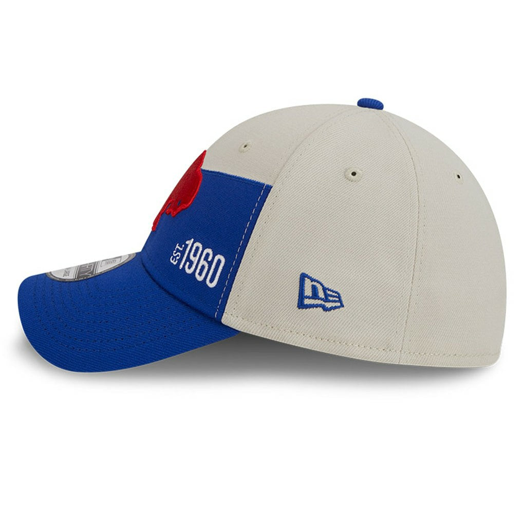 Buffalo Bills New Era 2023 Sideline Historic 39THIRTY Flex Hat - Cream/Royal - NFL