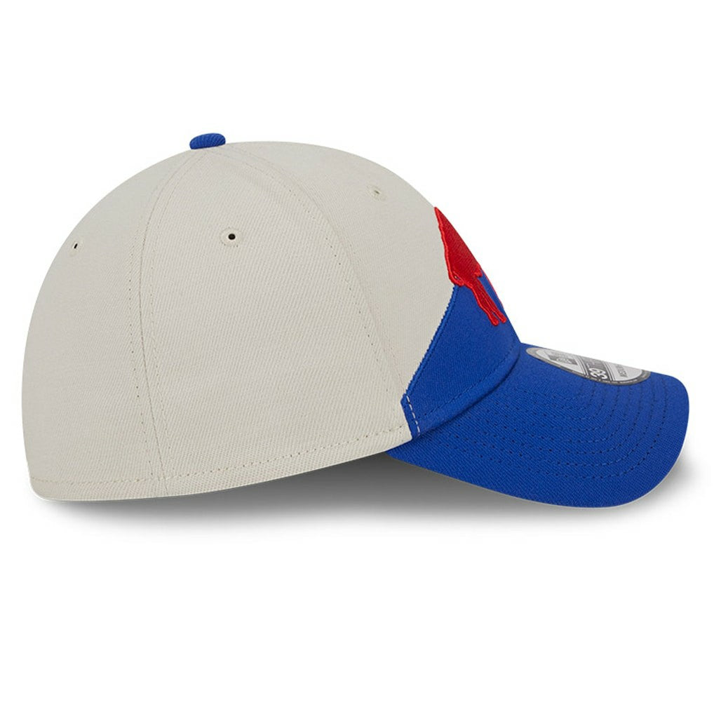 Buffalo Bills New Era 2023 Sideline Historic 39THIRTY Flex Hat - Cream/Royal - NFL