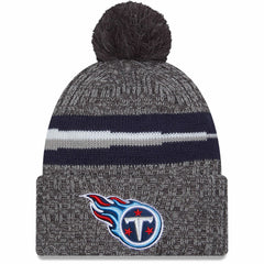 Tennessee Titans New Era 2023 Sideline Sport Cuffed Pom Knit Hat - Gray - NFL