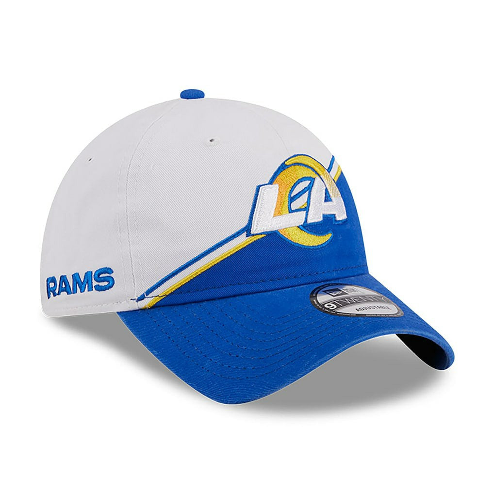 Los Angeles Rams New Era Youth 2023 Sideline 9TWENTY Adjustable Hat - White/Royal - NFL
