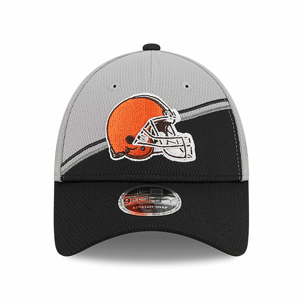 Cleveland Browns New Era 2023 Sideline 9FORTY Adjustable Hat - Gray/Black - NFL