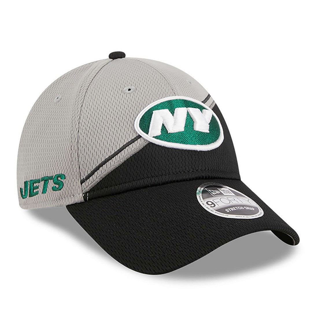 New York Jets New Era 2023 Sideline 9FORTY Adjustable Hat - Gray/Black - NFL