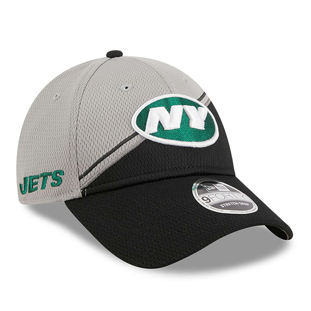 New York Jets New Era 2023 Sideline 9FORTY Adjustable Hat - Gray/Black - NFL